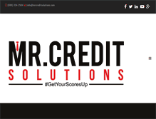 Tablet Screenshot of mrcreditsolutions.com